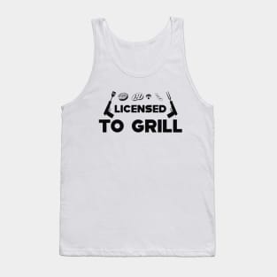 BBQ - Licensed to grill Tank Top